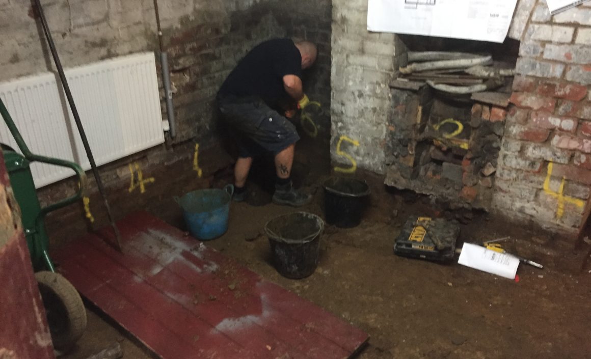 Cellar Underpinning Project in Prestwich