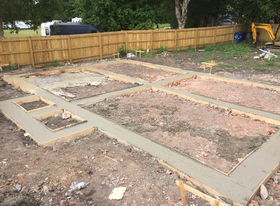 New Build Footings and Foundations in Astley